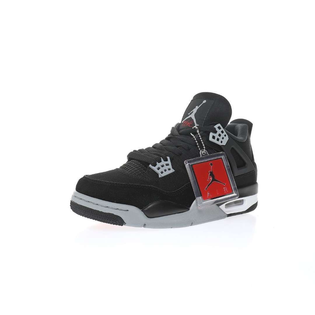 Z1903 Nike Air Jordan 4 Retro»Black Canvas» - Imagen 8