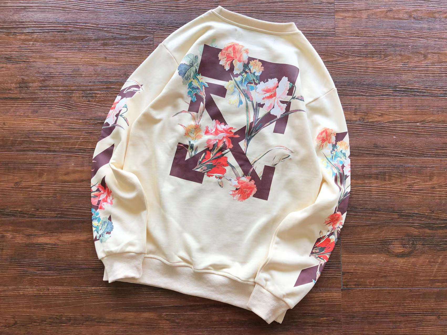 Z1717 Jersey de Punto Off-White flower - Imagen 2