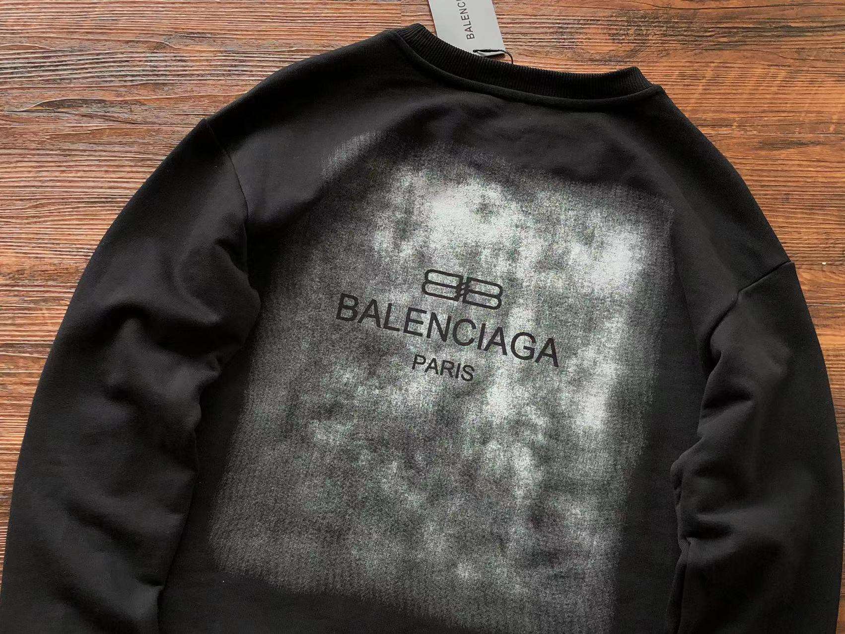 Z2583 Sudadera sin Capucha Balenciaga Paris - Imagen 4