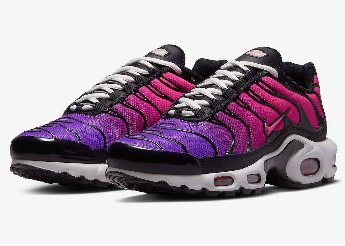 Z2146 Nike TN Air Max Plus Negro, Rosa y Morado - Imagen 4