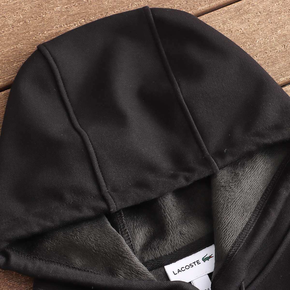 Z2473 Sudadera Lacoste – SS23 Negra - Imagen 7