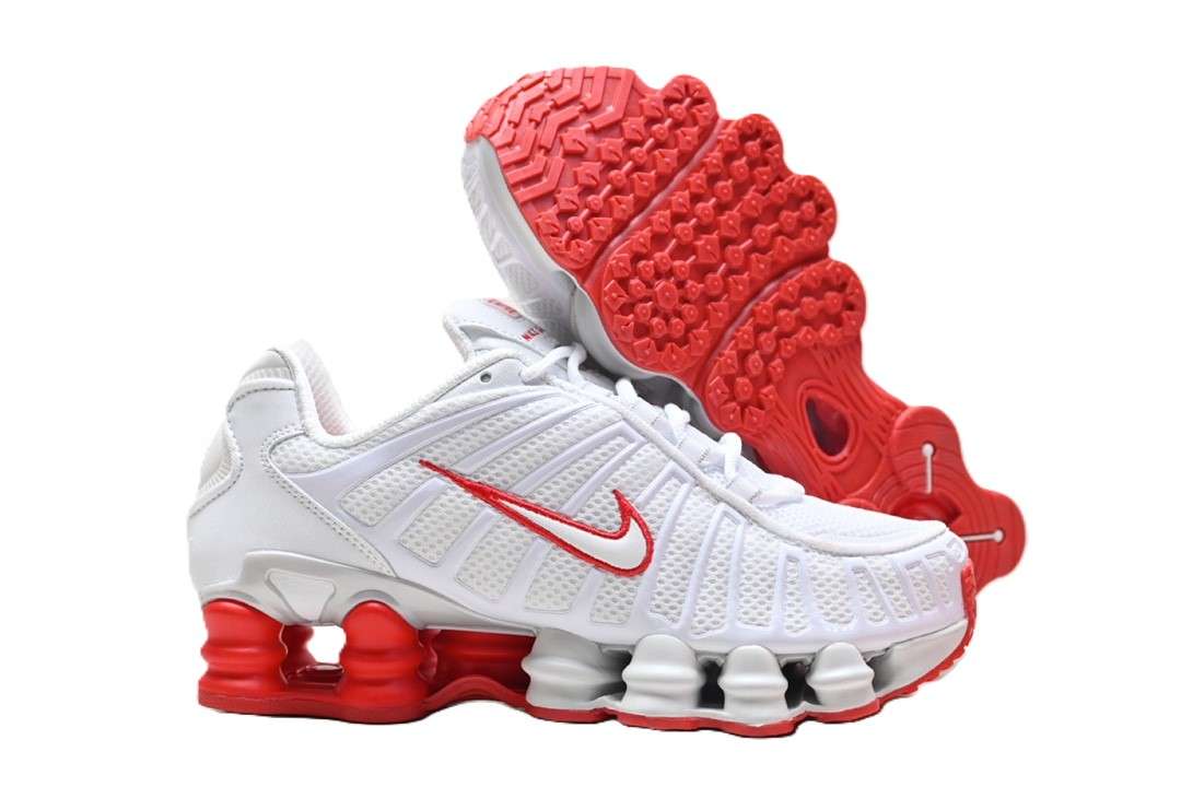 Z2133 Nike Shox TL Blancas y Rojas - Imagen 4