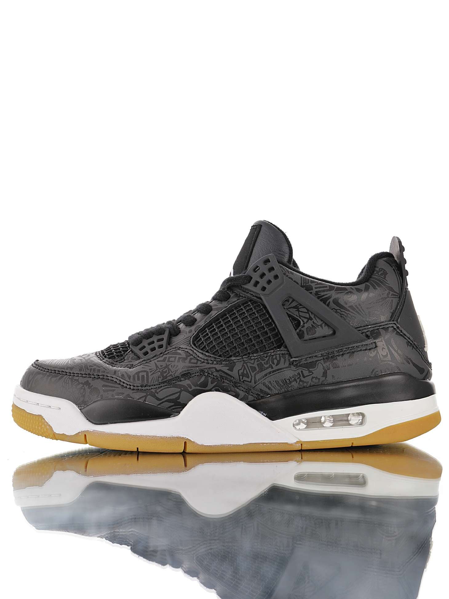 Z1906 Nike Air Jordan 4 SE Laser «Black Gum»
