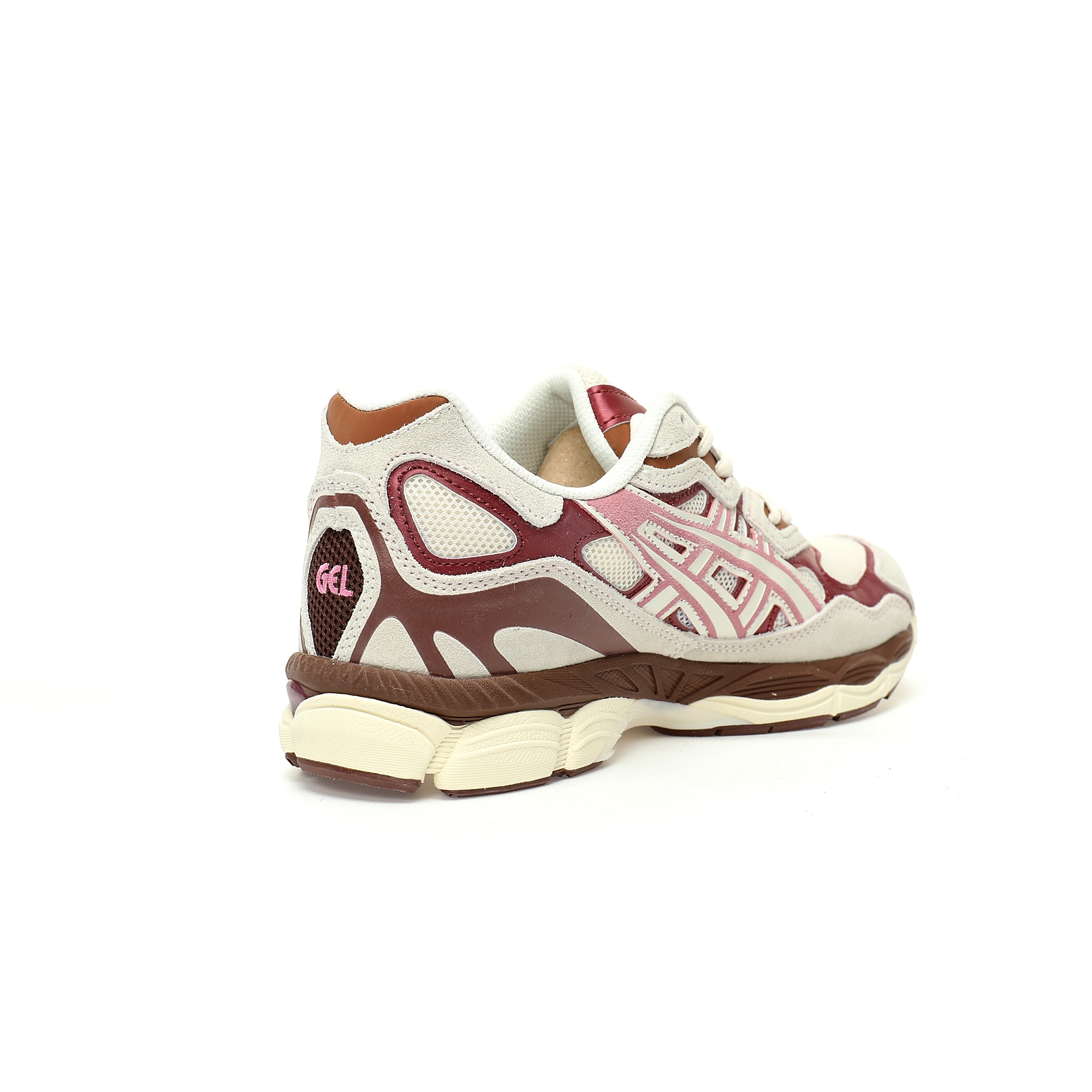 ASICS GEL-NYC Crema / Burdeos / Rosa / Marrón - Imagen 2