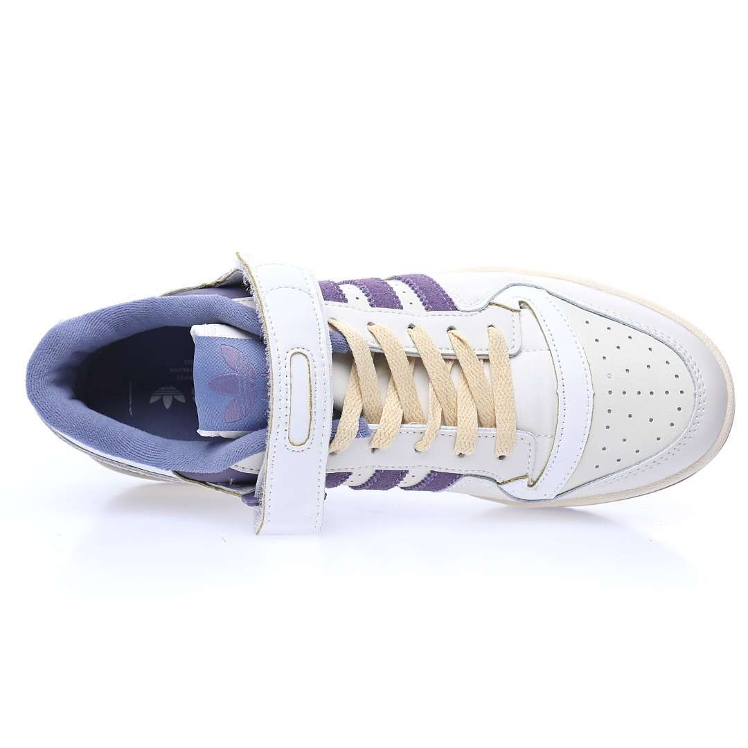 Adidas Forum 84 Low «Blanco/Morado» - Imagen 4