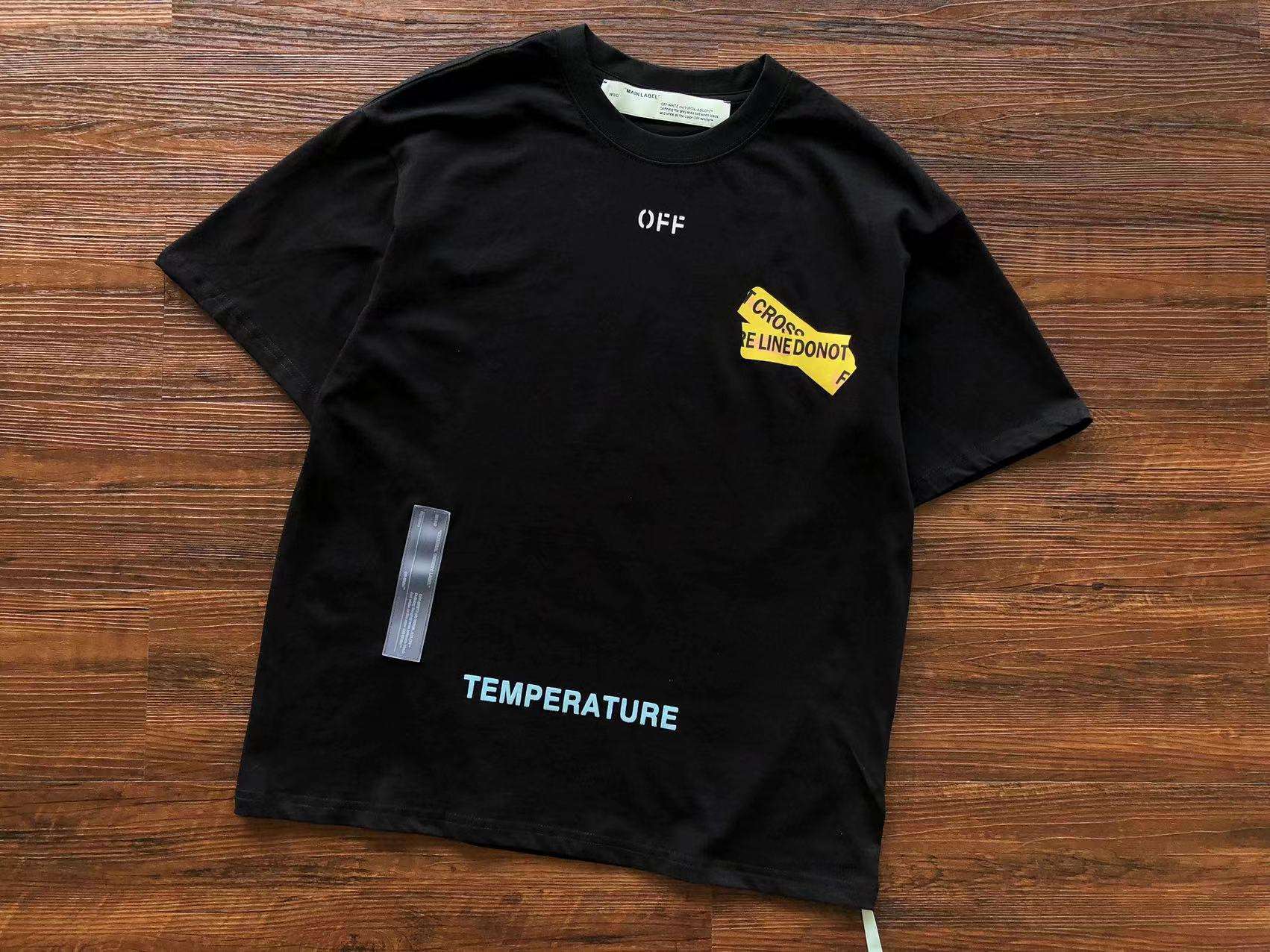Z1242 Camiseta Off-White Fire Line - Imagen 3