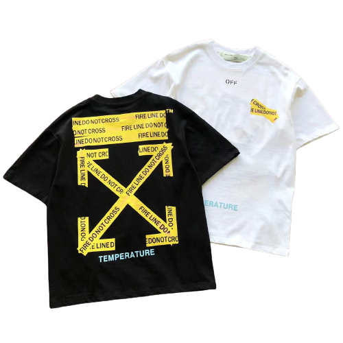 Z1242 Camiseta Off-White Fire Line