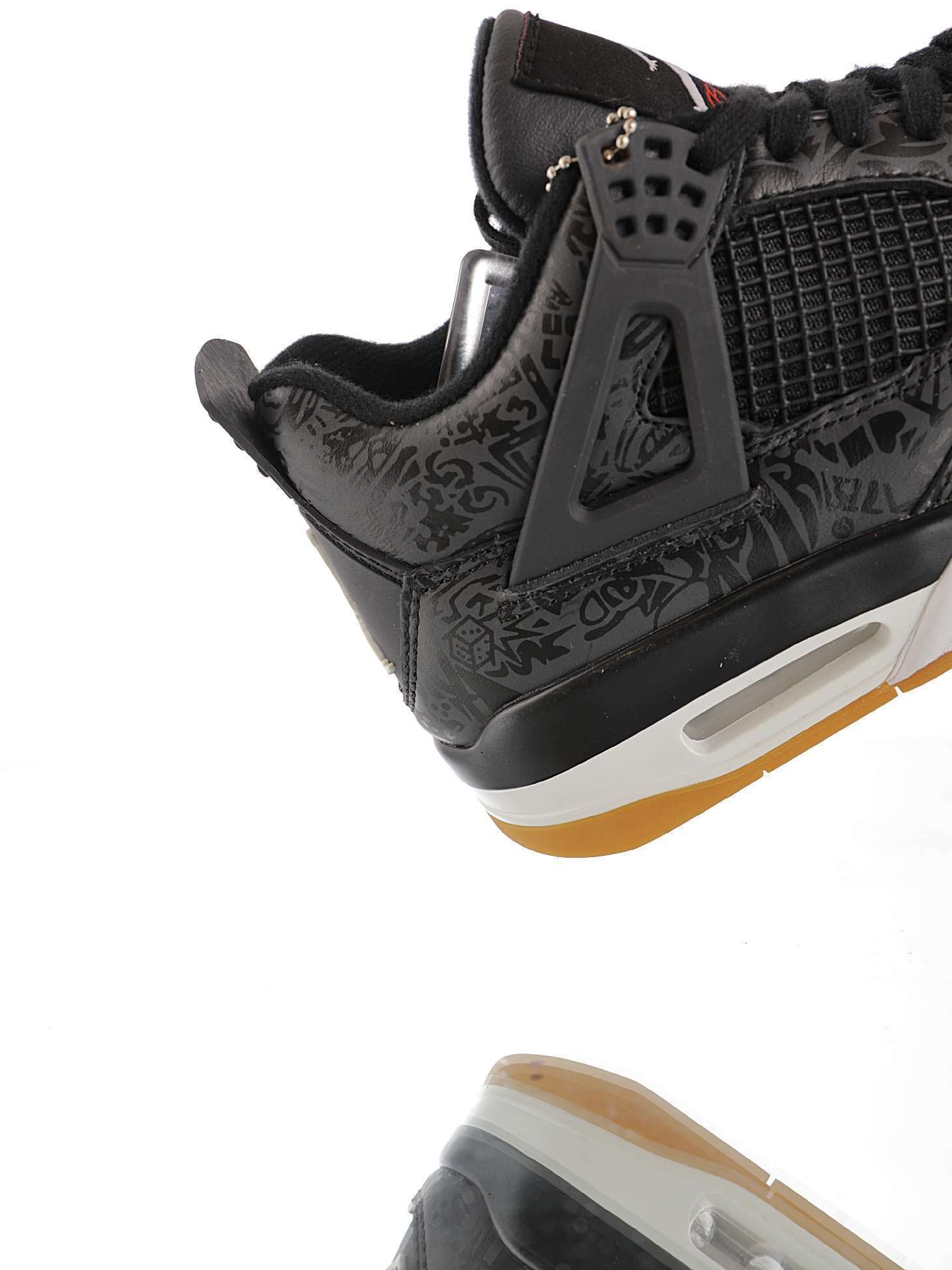 Z1906 Nike Air Jordan 4 SE Laser «Black Gum» - Imagen 4