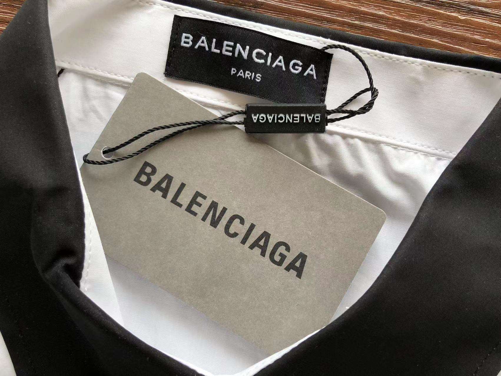 Camisa Balenciaga Blanco y Negro - Imagen 4