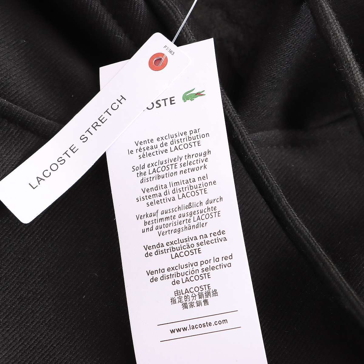 Z2473 Sudadera Lacoste – SS23 Negra - Imagen 5