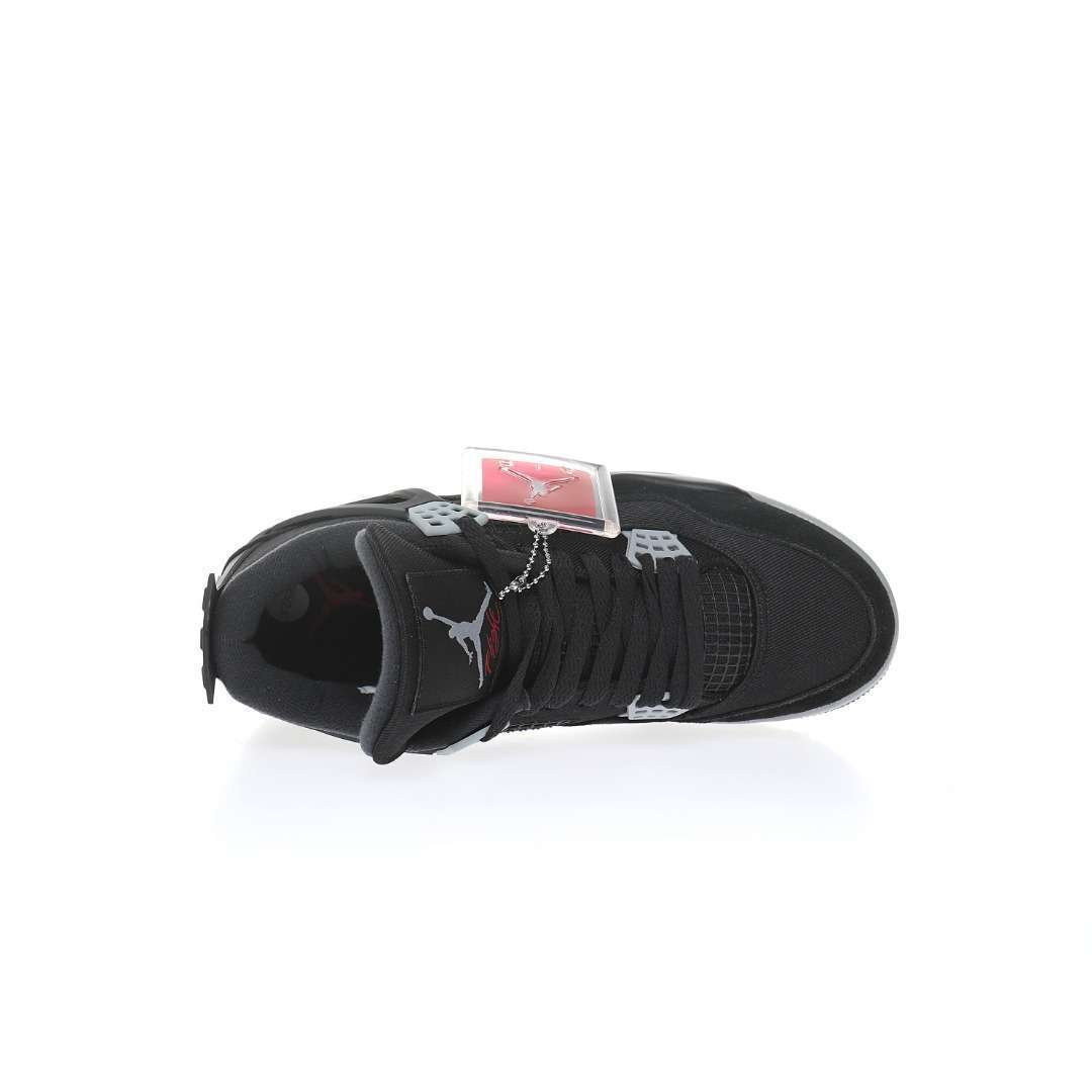 Z1903 Nike Air Jordan 4 Retro»Black Canvas» - Imagen 6