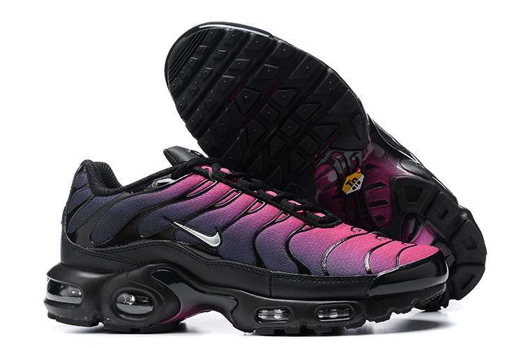 Z2144 Nike TN Air Max Plus Negro, Morado y Rosa - Imagen 4