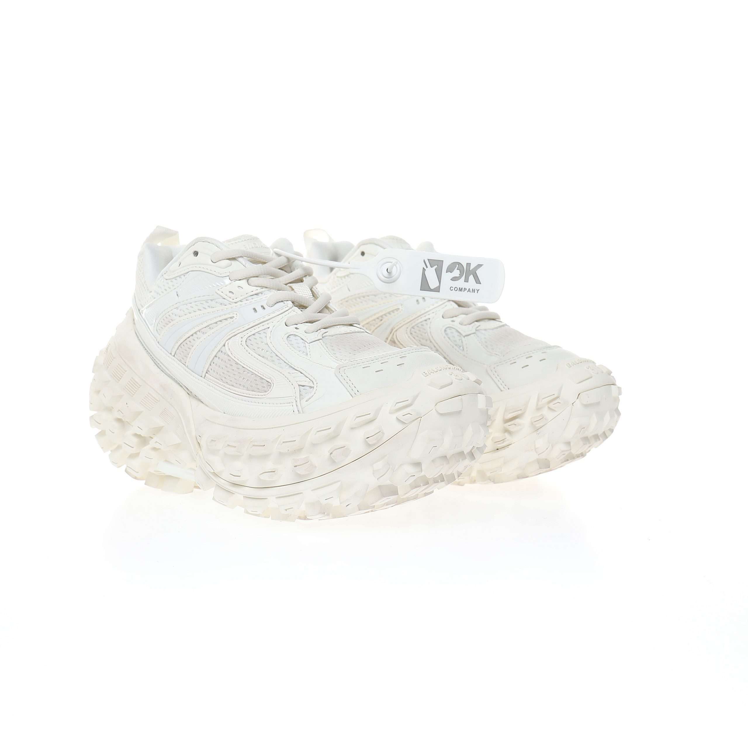Balenciaga Defender Rubber Platform «Pearl White» - Imagen 7