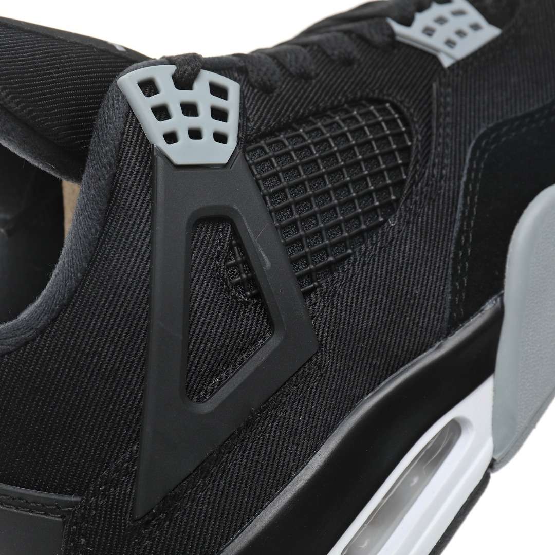 Z1903 Nike Air Jordan 4 Retro»Black Canvas» - Imagen 9